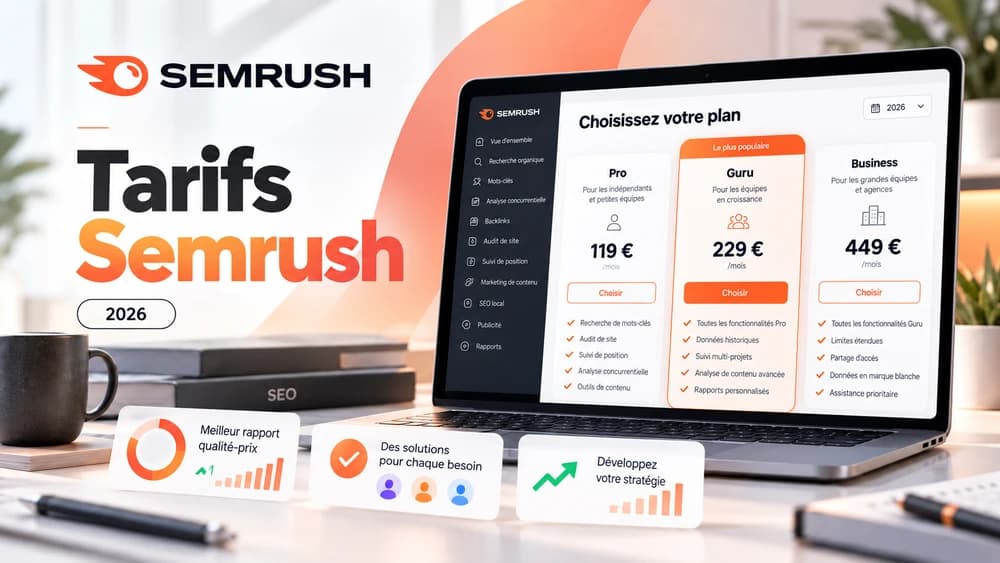 Comparaison visuelle des niveaux de forfaits Semrush SEO et recherche IA