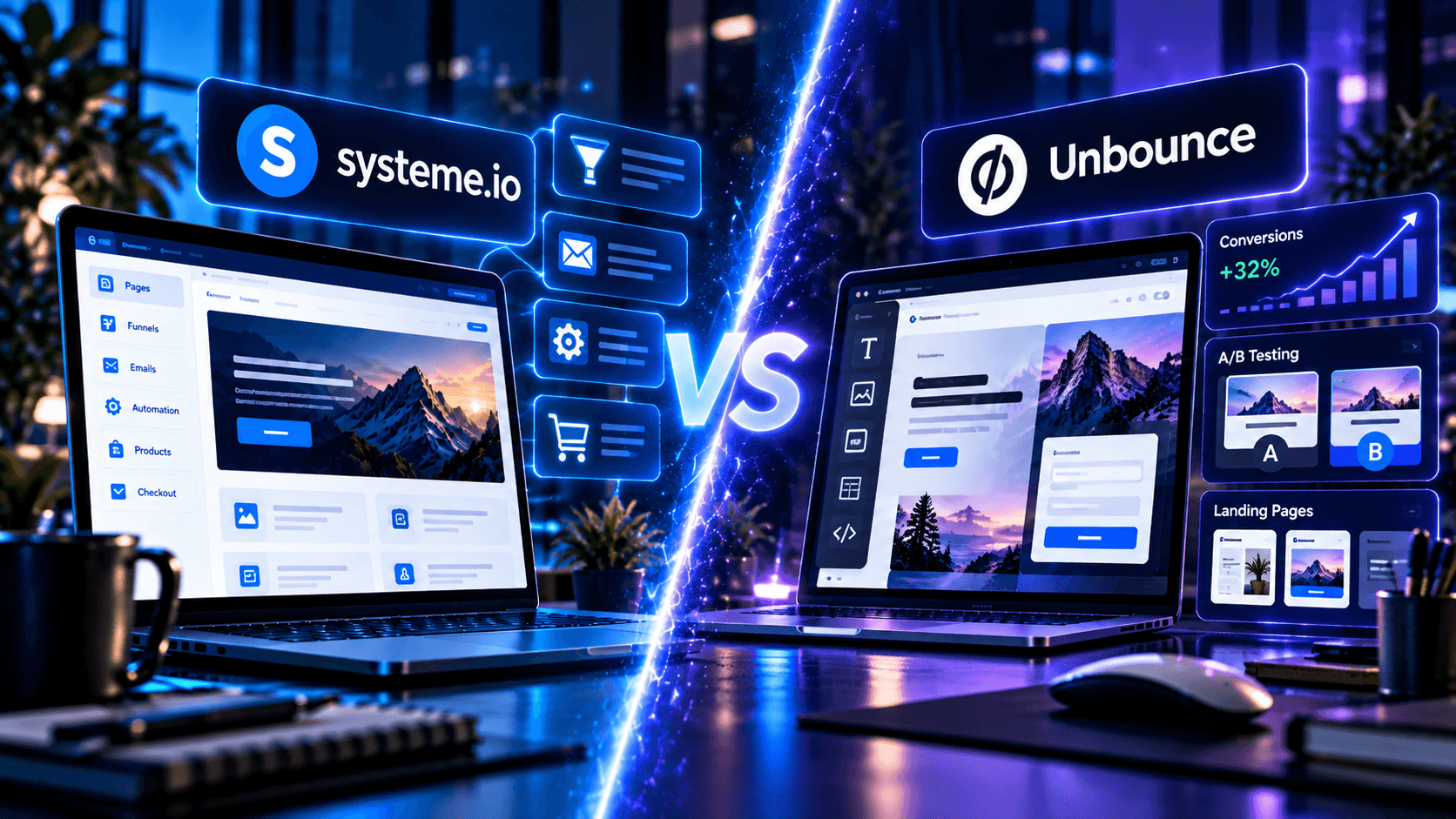 Comparaison entre une landing page de conversion et un tunnel marketing tout-en-un
