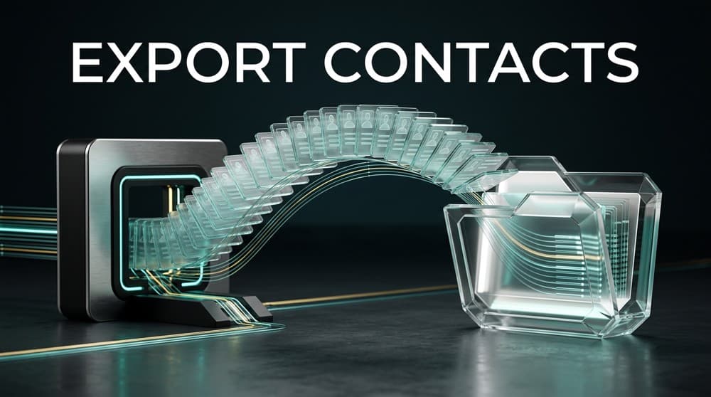 Translucent contact cards transferring between two glass data containers